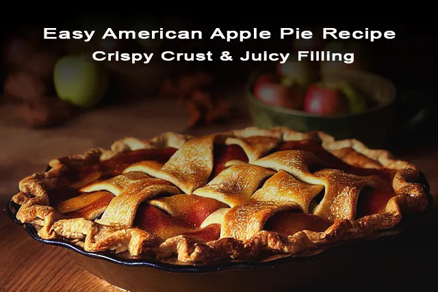 Easy-American-Apple-Pie-Recipe-Crispy-Crust-&-Juicy-Filling Featured Image